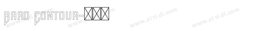 Baro Contour字体转换